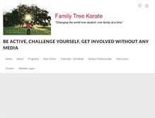 Tablet Screenshot of familytreekarate.com